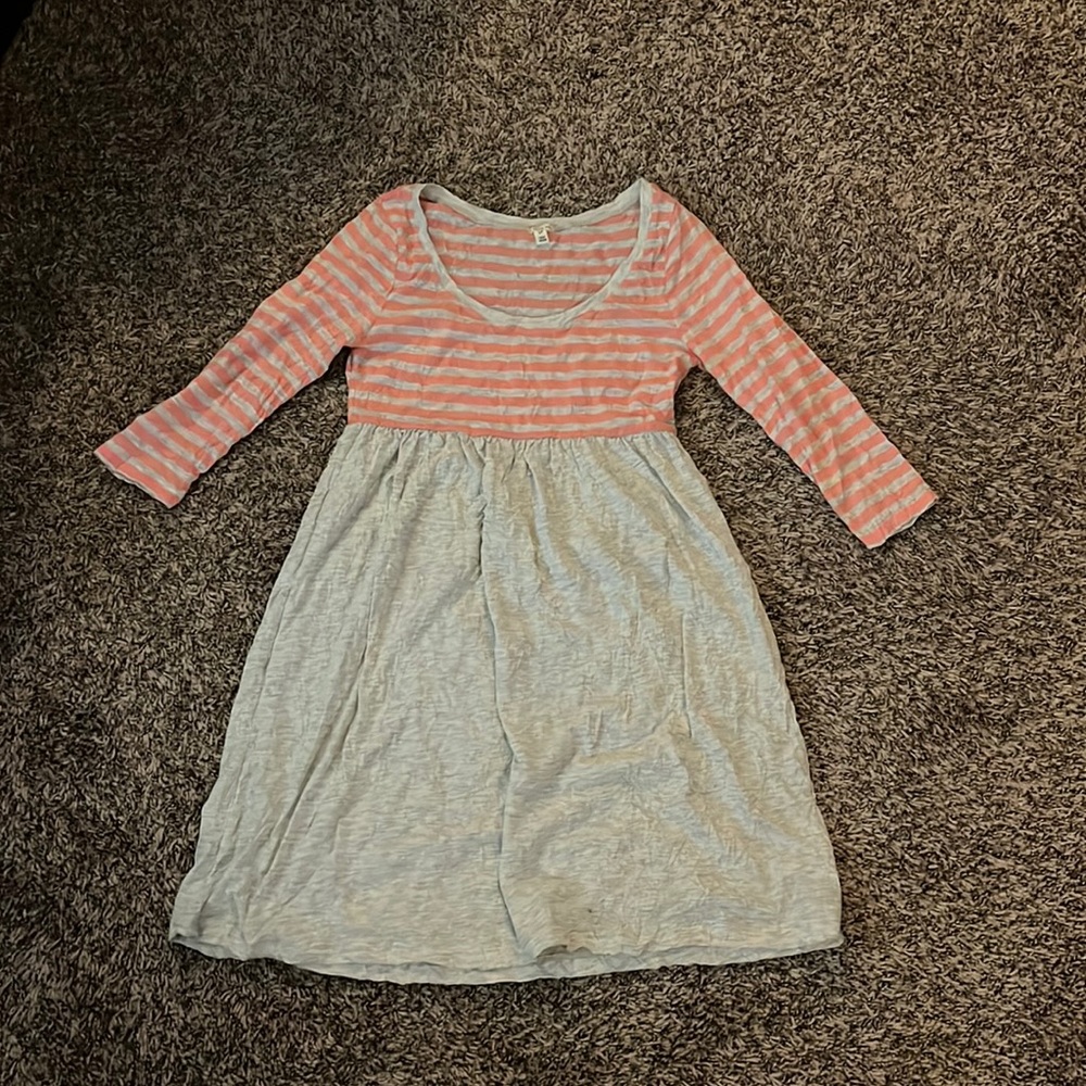 Forever 21 Heritage 1981 Crinkled Contrast Babydoll Dress